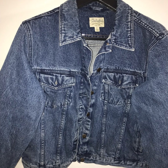Cabela’s denim jacket size L Reg Preowned - Picture 3 of 5